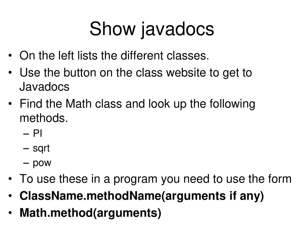 Java Variables, Types, and Math Getting Started - ppt download