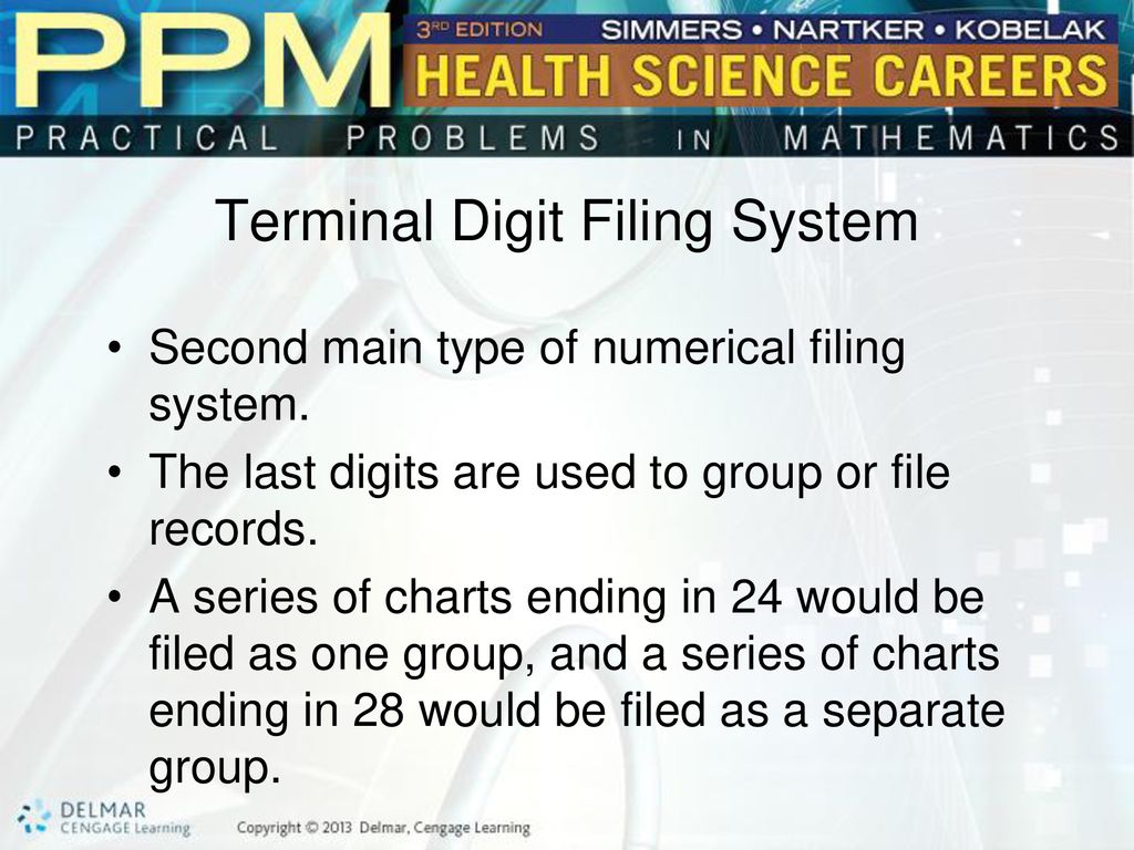 what is terminal digit filing system