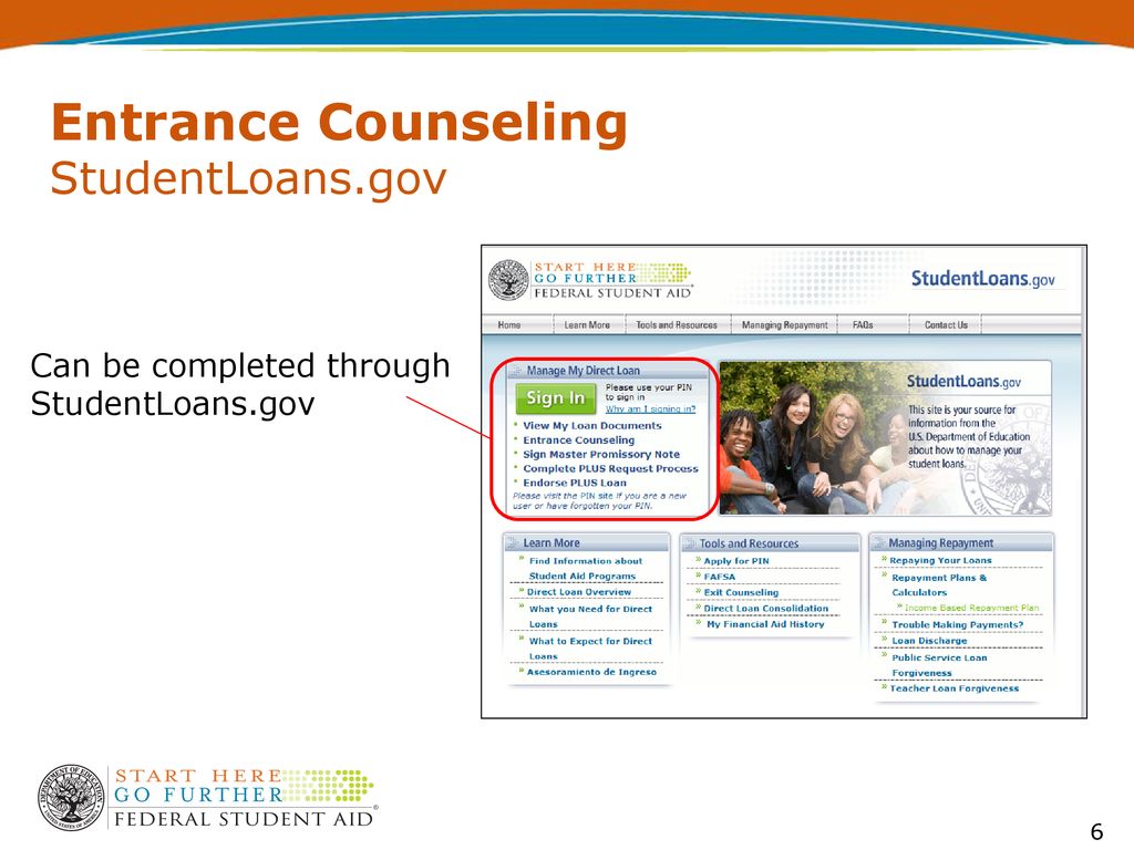 Entrance and exit counseling u s department of education ppt download