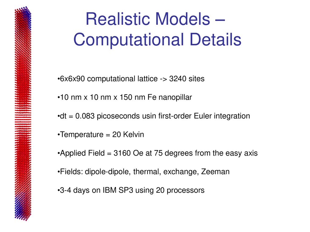 Realistic Models – Computational Details
