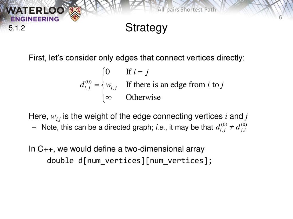 All-pairs shortest path - ppt download
