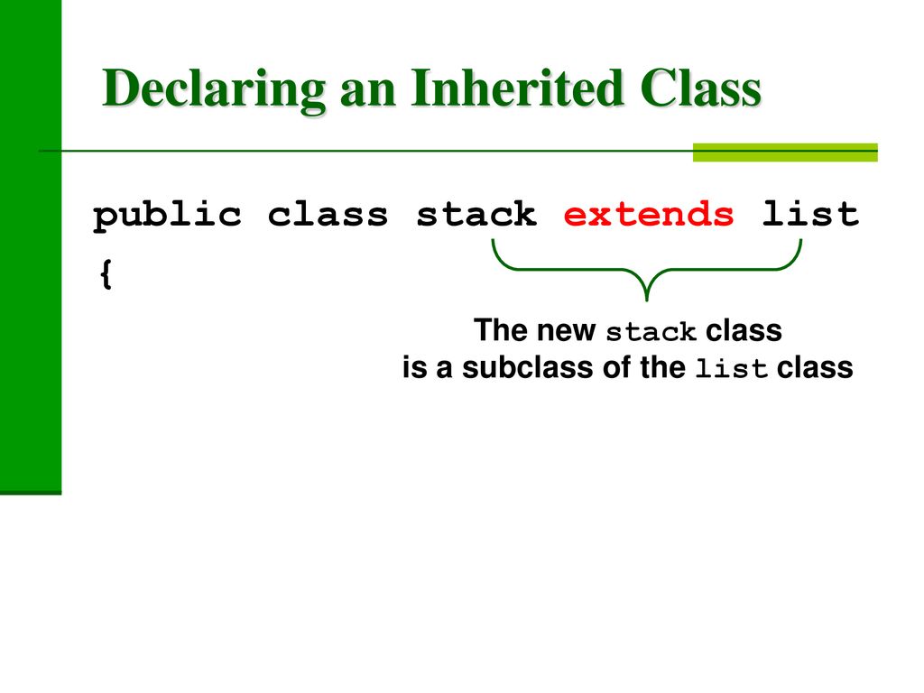 Inherited Classes in Java - ppt download