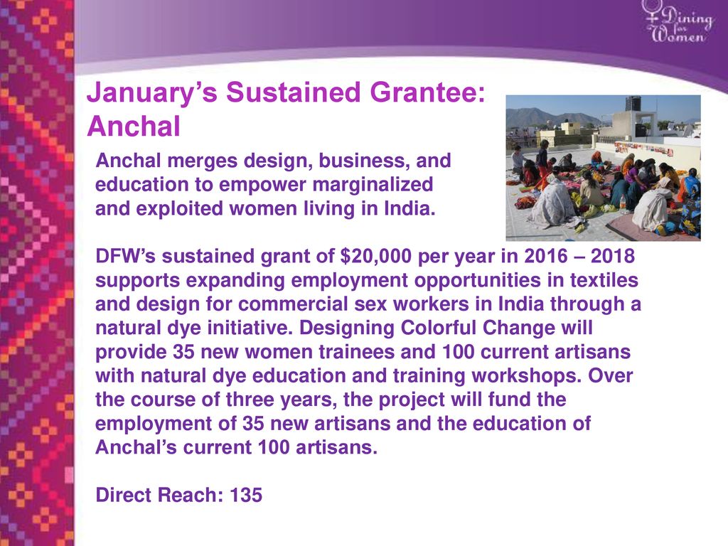 January, 2018 Featured Grantee: - Ppt Download