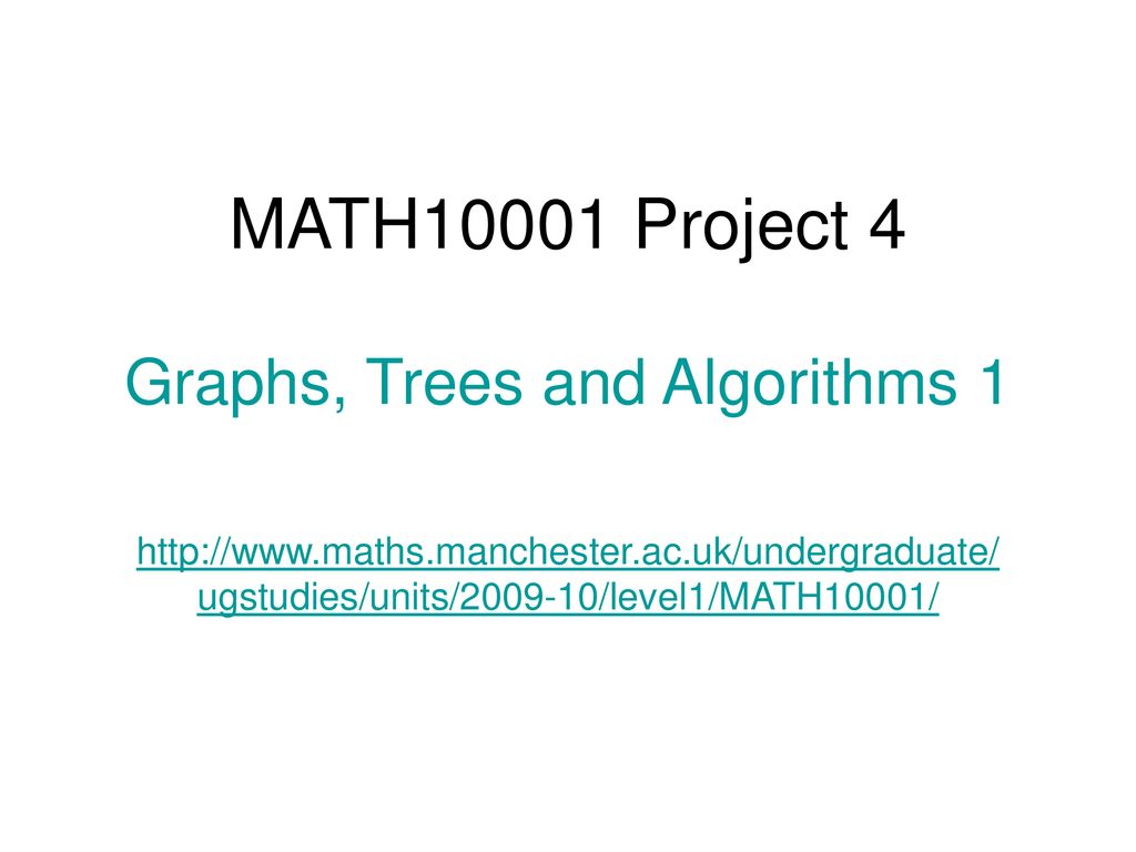Graphs, Trees and Algorithms 1 - ppt download