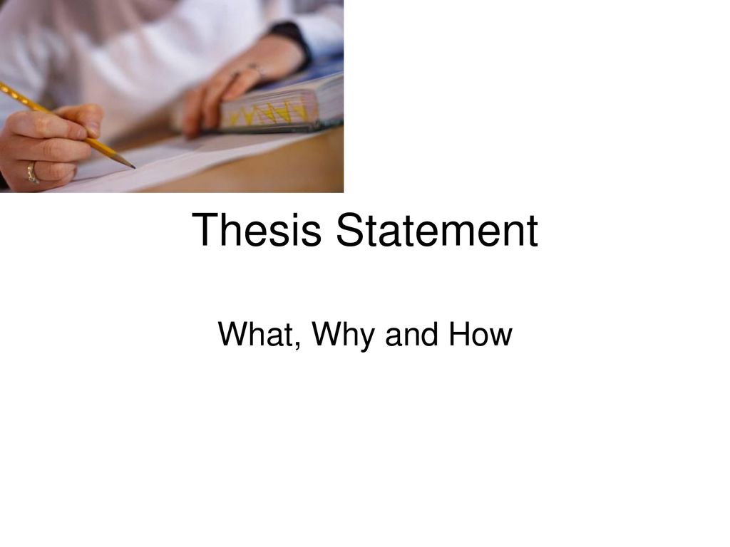 why do we need thesis statement