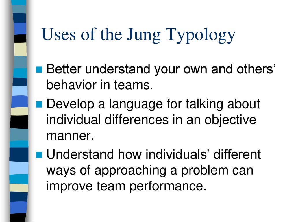 Types and Teams: Understanding and Using the Jung Typology - ppt download