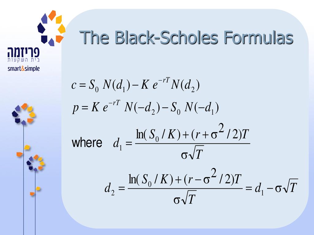 The Black-Scholes Formulas