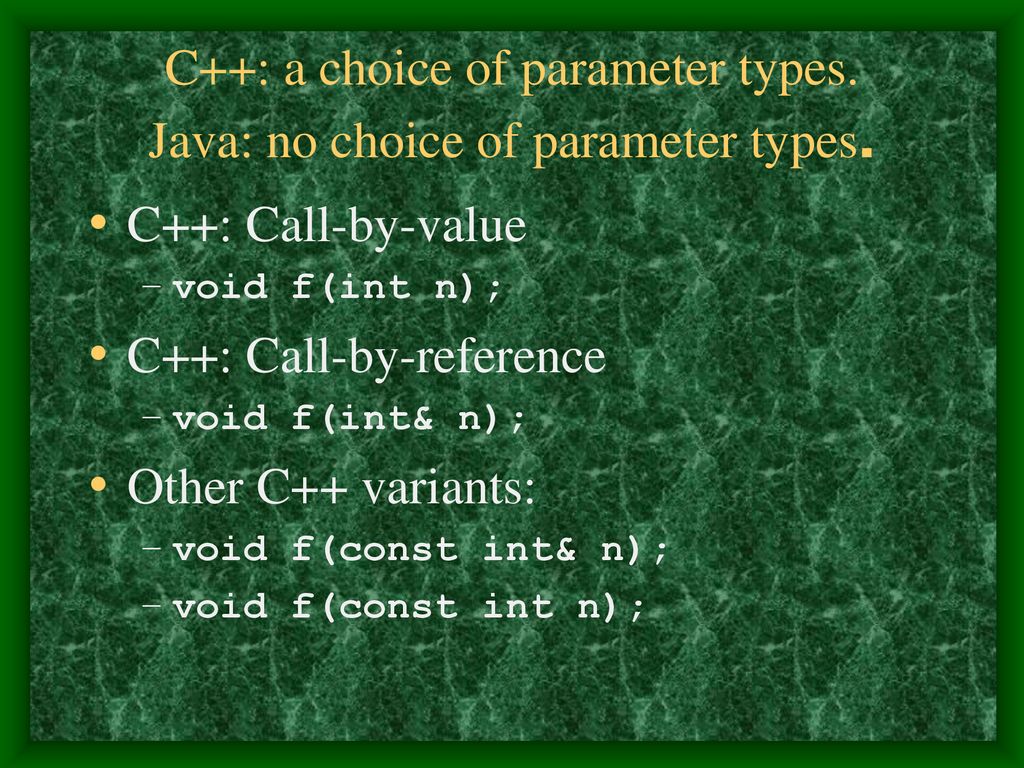 Transition From C To Java Ppt Download