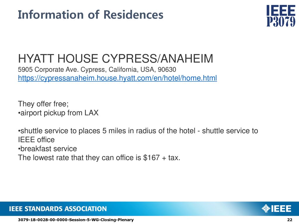 Information of Residences