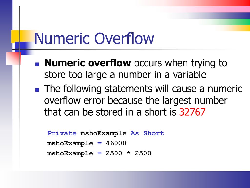 Introduction to tools numeric data types and variables ppt download