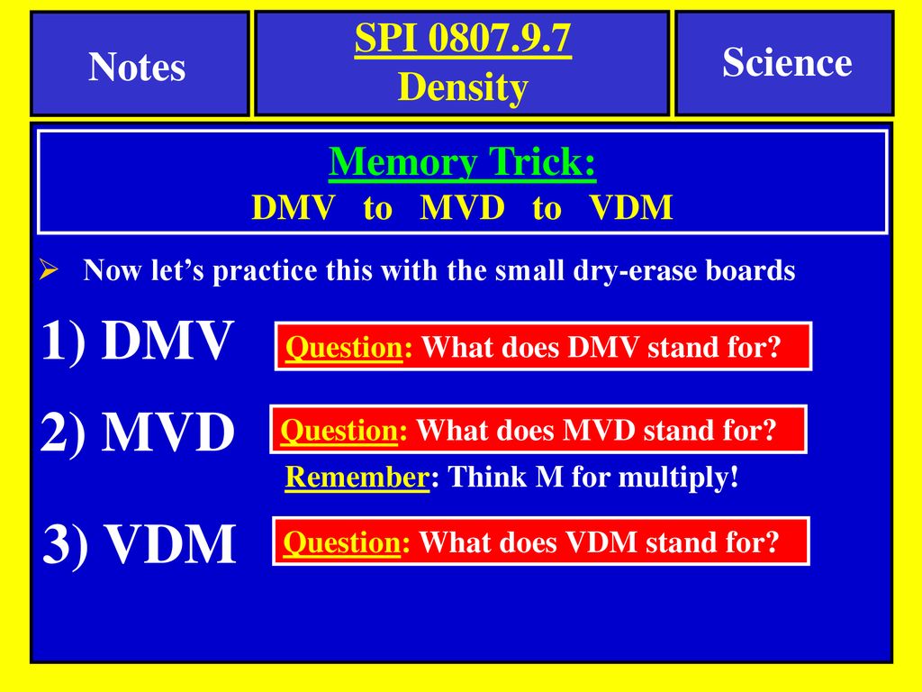 Density notes science tennessee spi objective ppt download