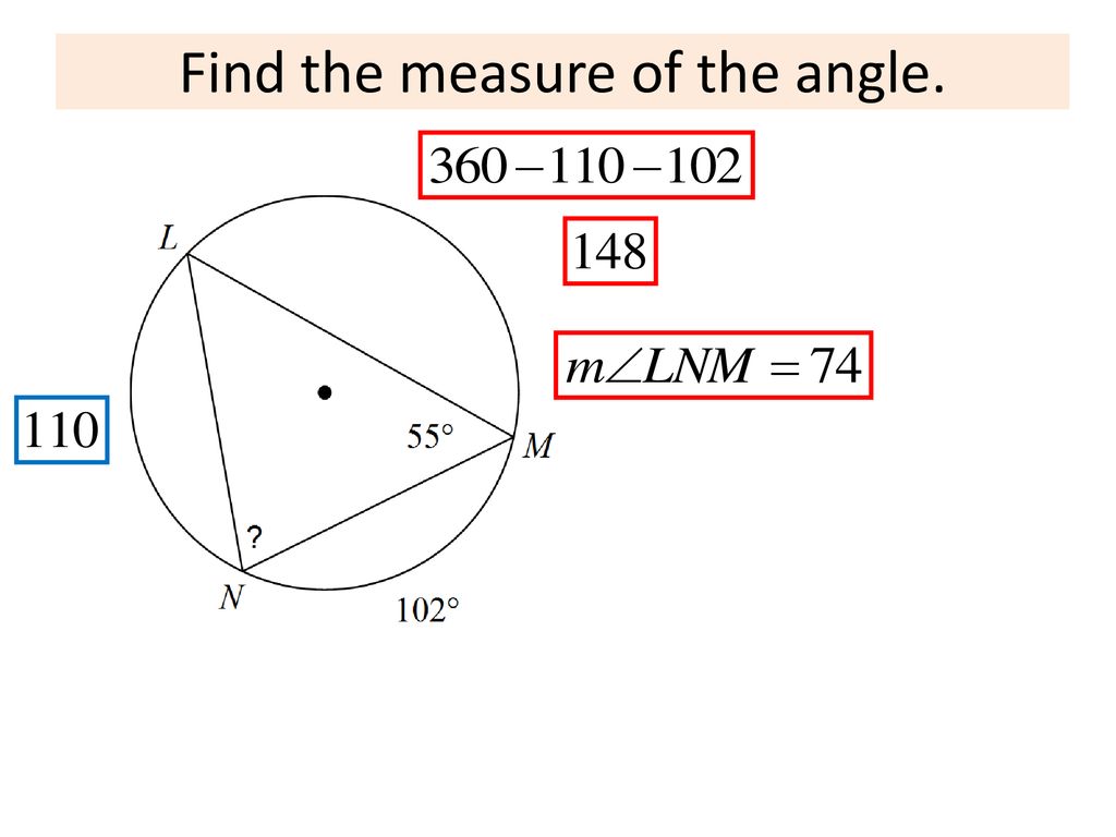 Find the measure of the angle.