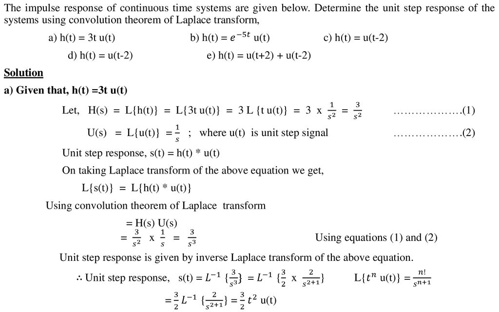 Linear Time Invarient Continuous Time Systems Ppt Download