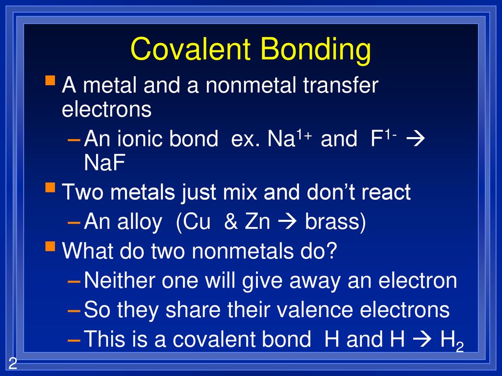 Chapter 12 Covalent bonding. - ppt download