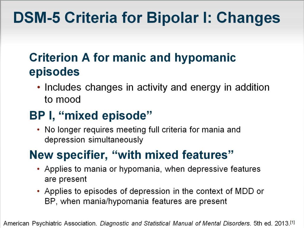 Bipolar Criteria Dsm 5 Checklist