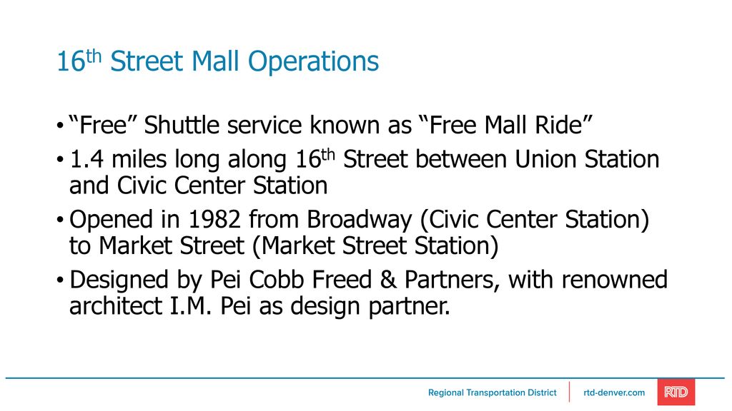 16th Street Mall Operations