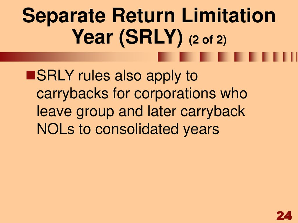 Chapter 8 Consolidated Tax Returns ppt download