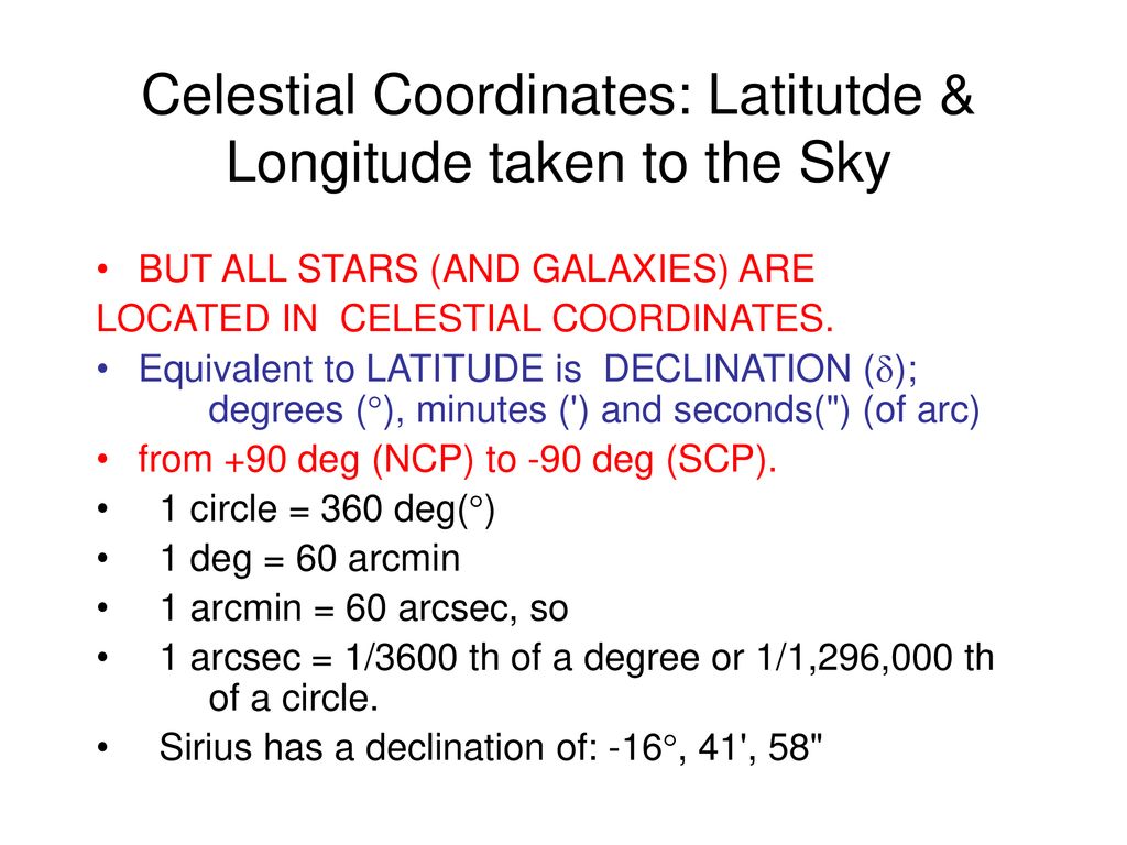Positions of astronomical objects ppt download