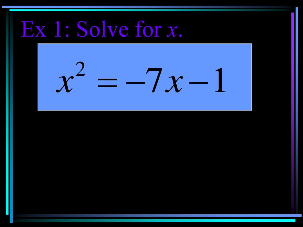 9 4 Solving Quadratic Equations Ppt Download 9-4-solving-quadratic-equations-ppt-download