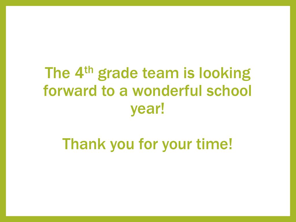 Back to school night th grade ppt download
