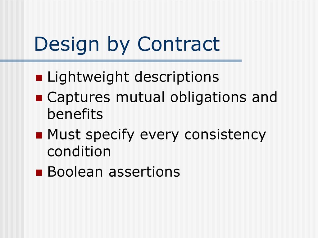 Reliable objects lightweight testing for oo languages ppt download