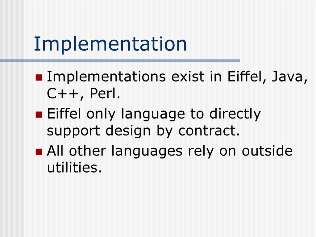 Reliable objects lightweight testing for oo languages ppt download