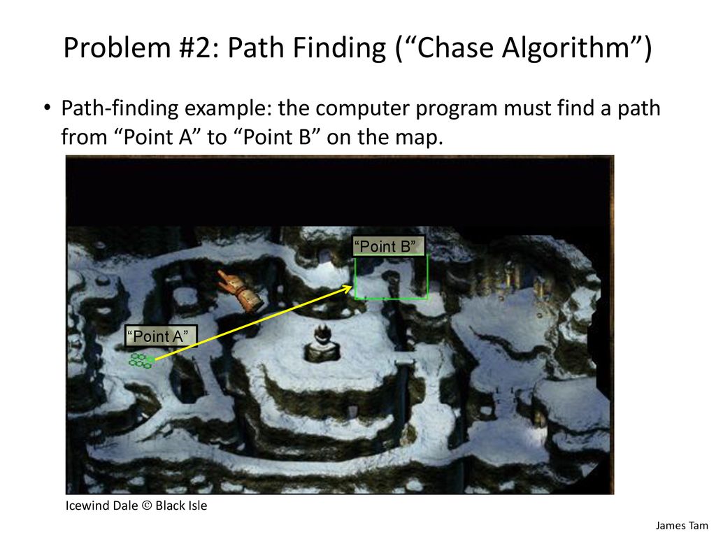 Problem #2: Path Finding ( Chase Algorithm )