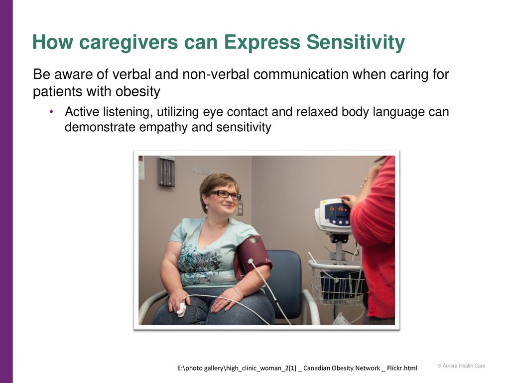 How caregivers can Express Sensitivity