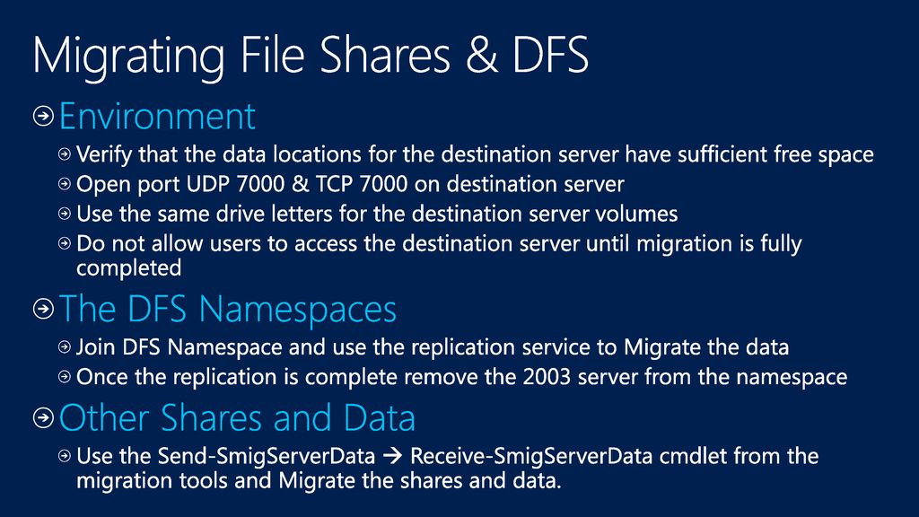 Migrating File Shares & DFS