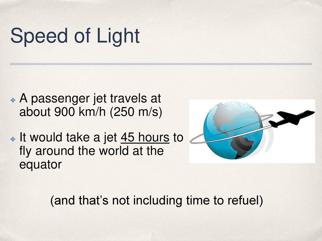 Speed of light The speed of light is 3.0 x 108 m/s in a vacuum - ppt  download