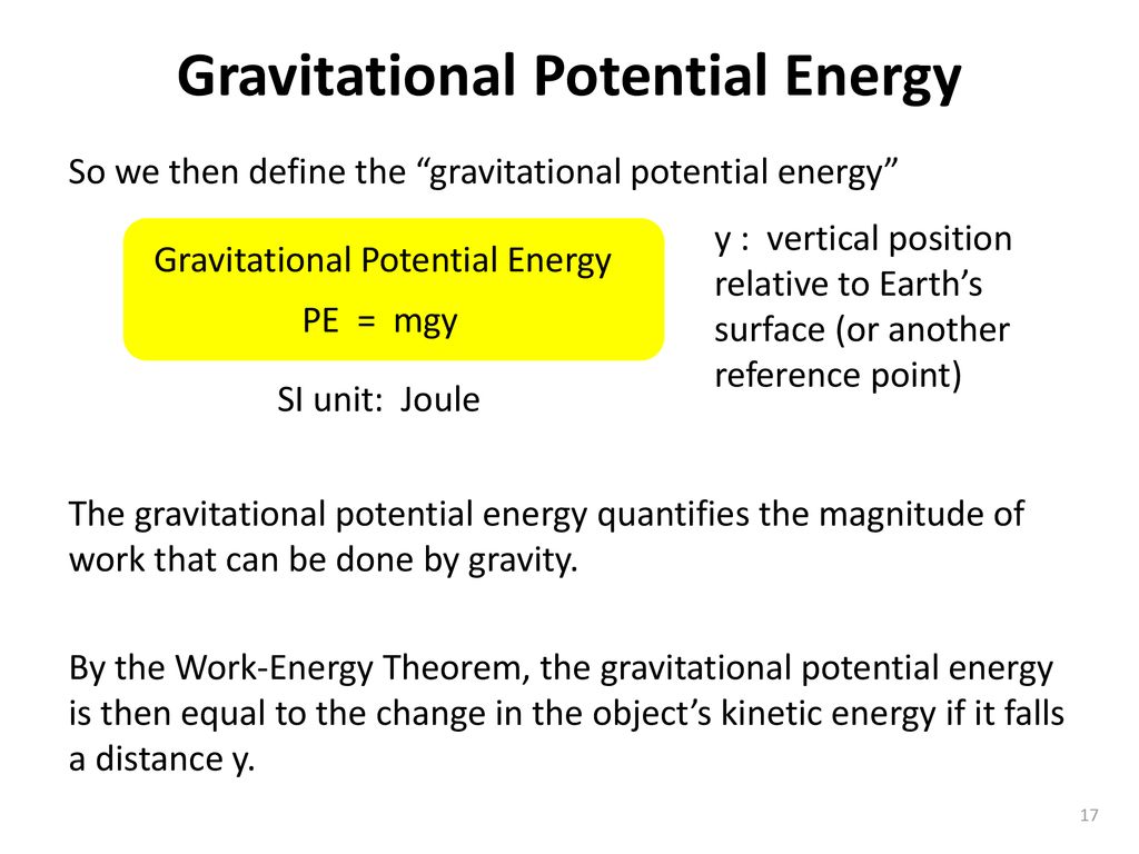 Today: Work, Kinetic Energy, Potential Energy - ppt download