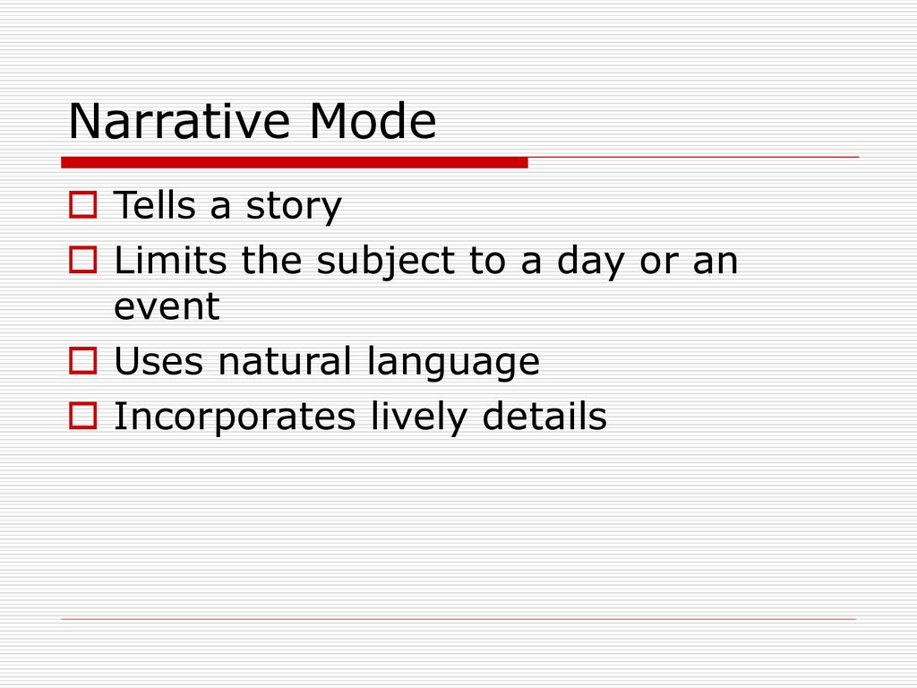 Rhetorical Modes. ppt download