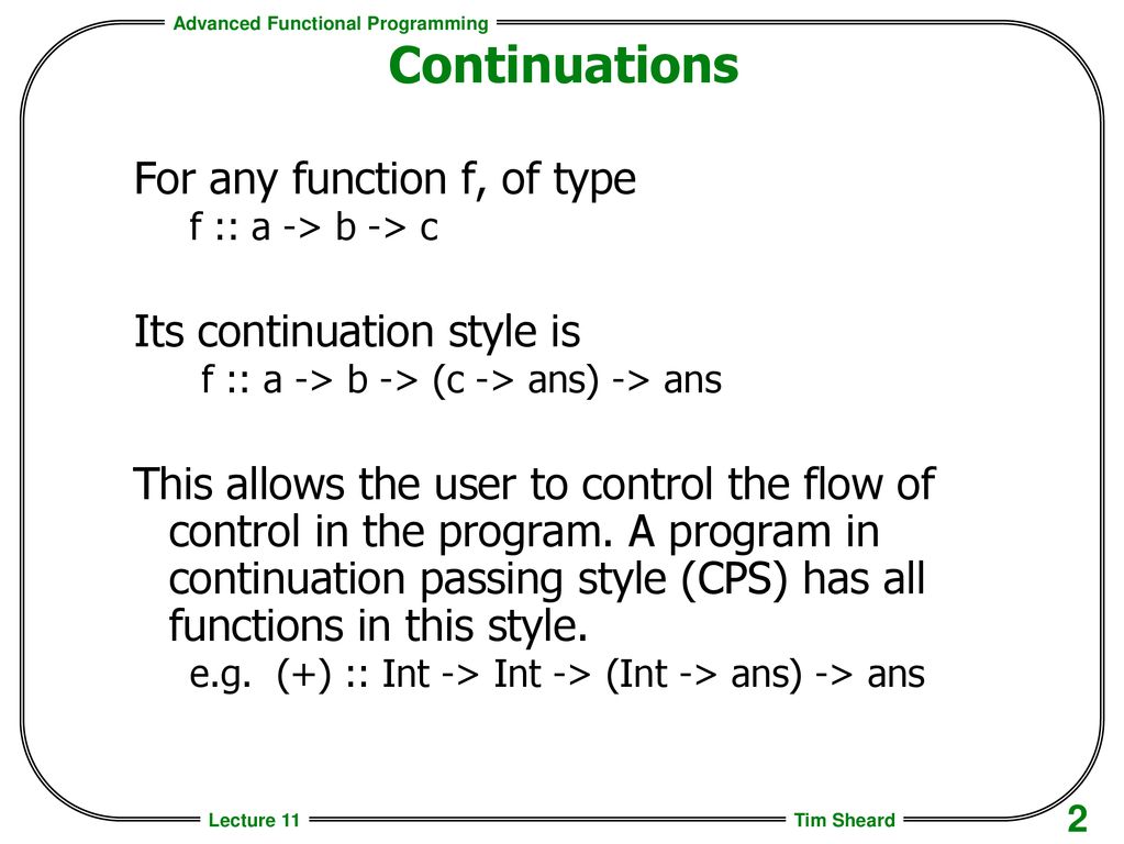Advanced Functional Programming - ppt download