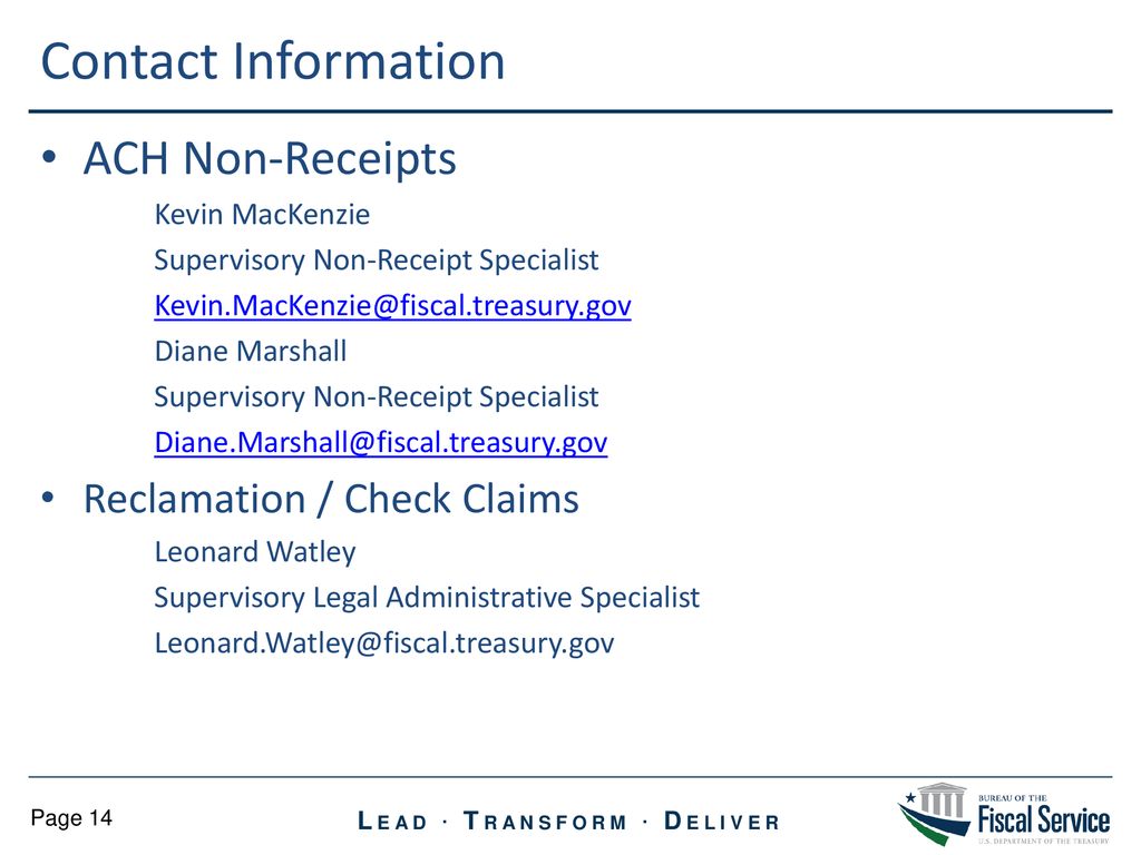 Bureau Of The Fiscal Service Ppt Download