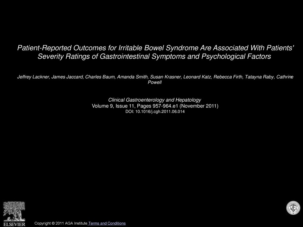 Patient Reported Outcomes For Irritable Bowel Syndrome Are Associated patient-reported-outcomes-for-irritable-bowel-syndrome-are-associated