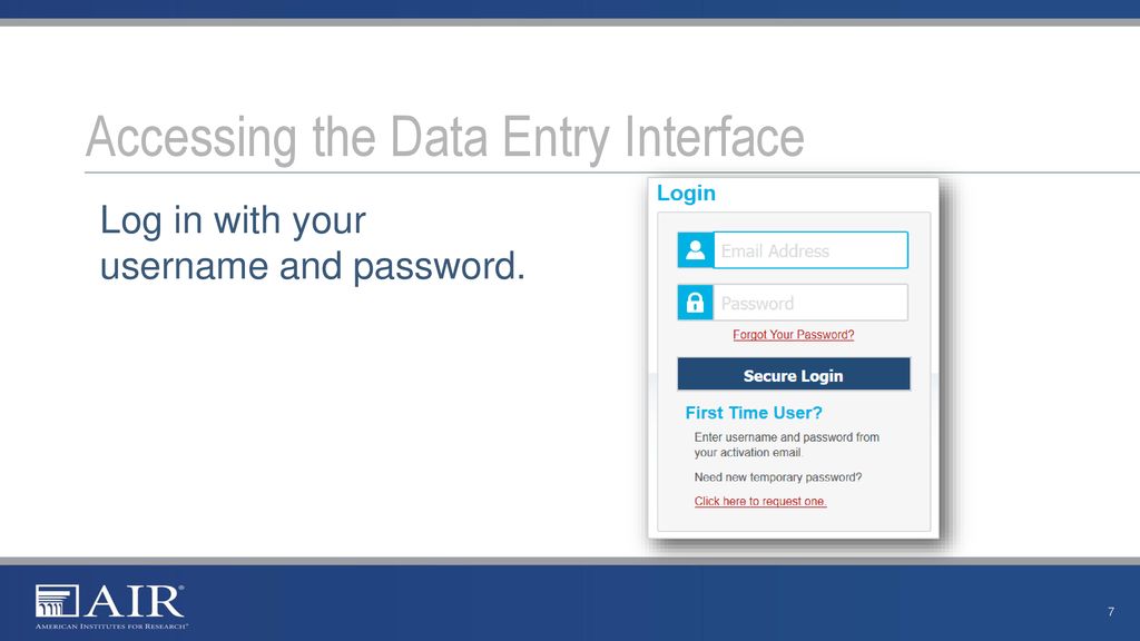 Data Entry Interface (DEI) Overview - ppt download