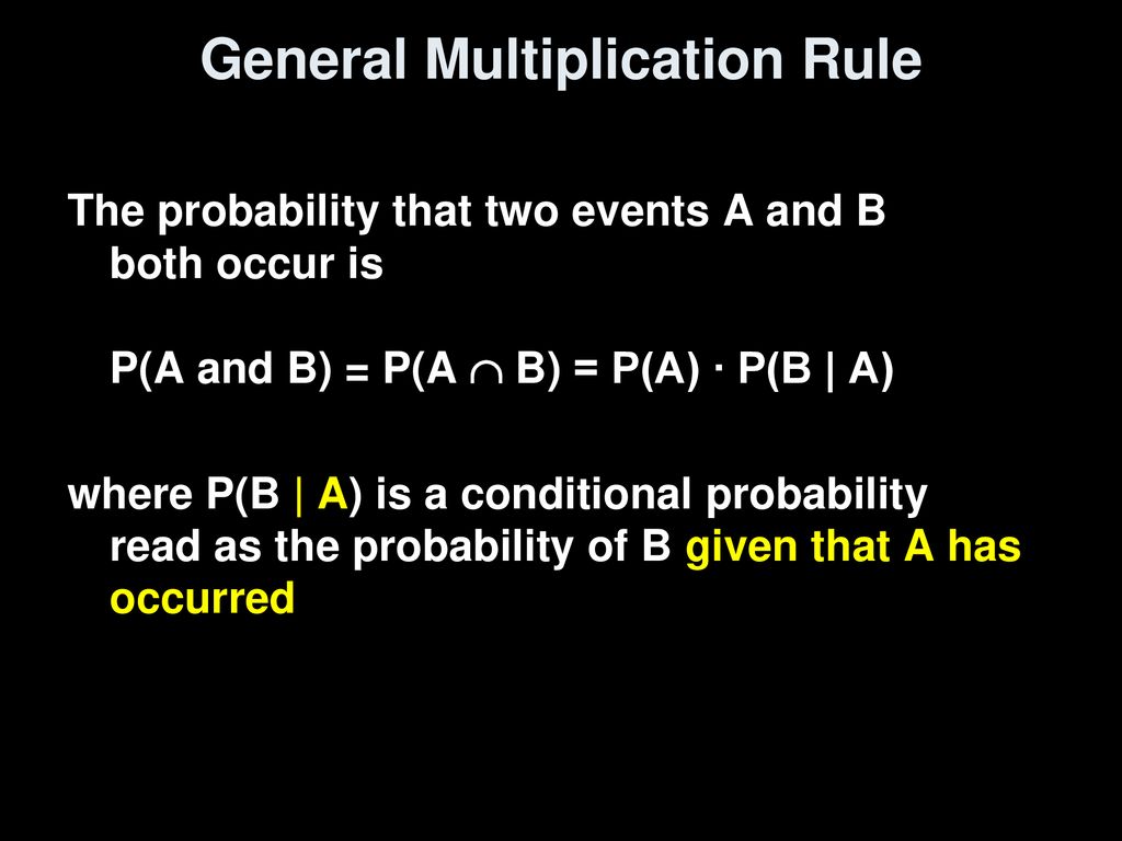 General Probability Rules - Ppt Download