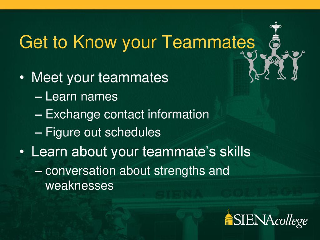 Get to Know your Teammates