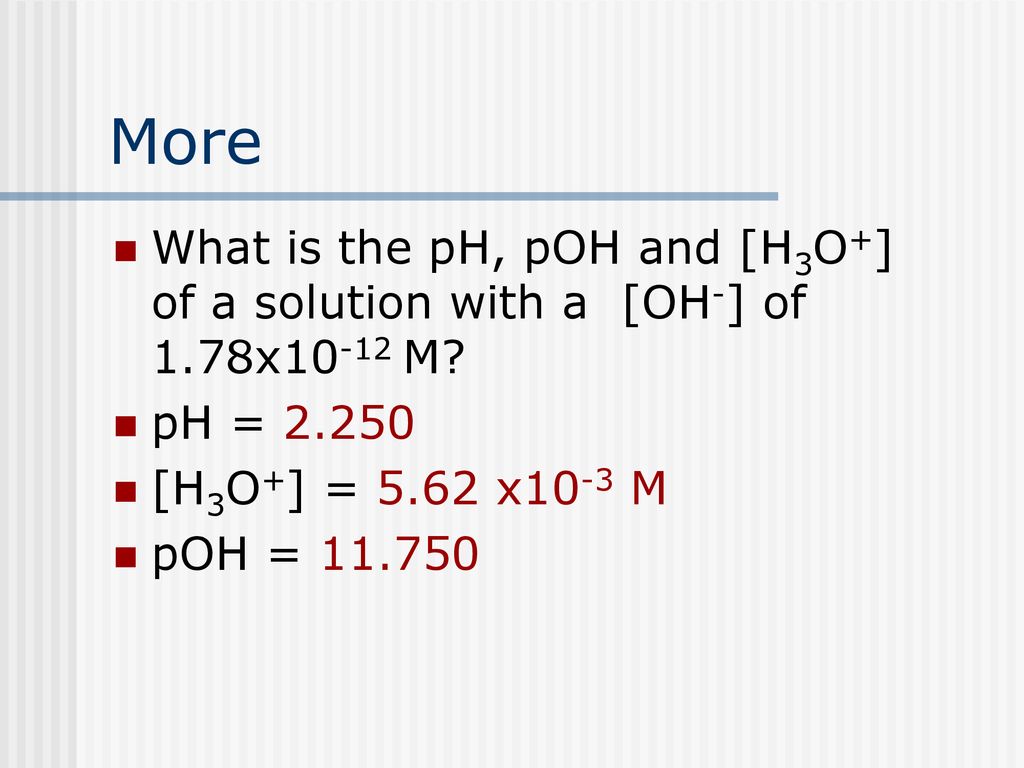 Ph Problems Ppt Download