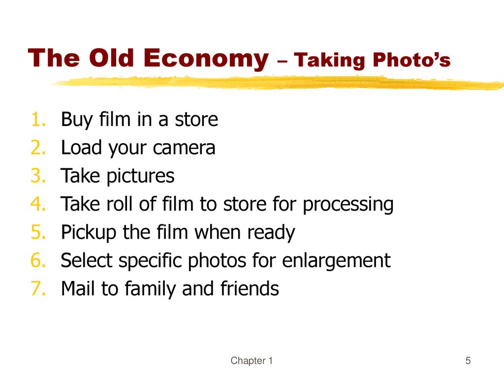 The Old Economy – Taking Photo’s