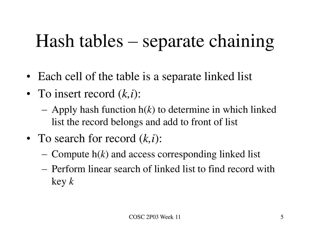 Searching Tables Table: sequence of (key,information) pairs - ppt download