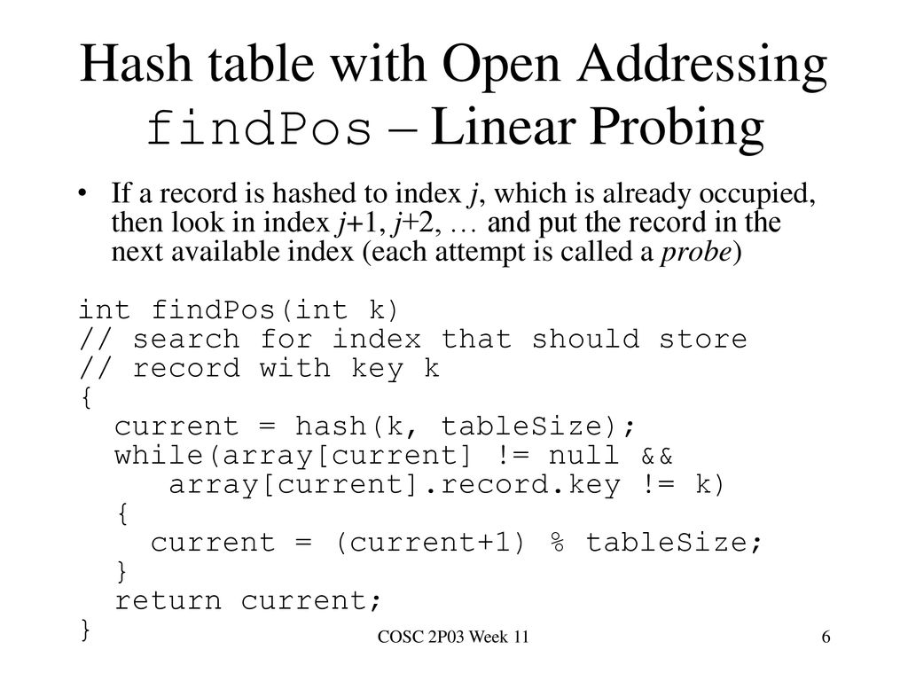 Searching Tables Table: sequence of (key,information) pairs - ppt download