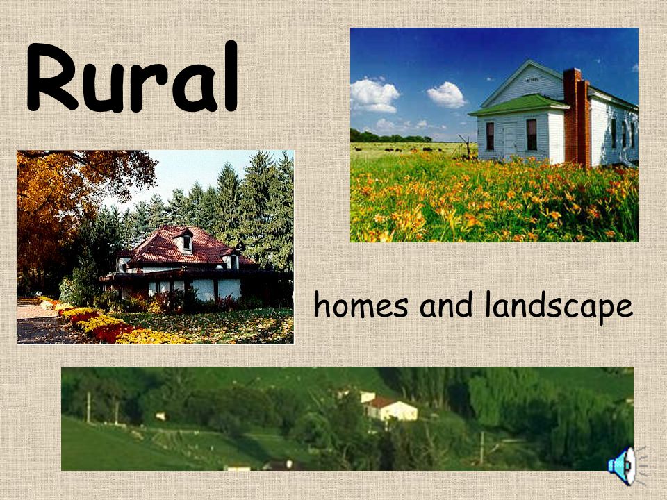 Rural homes and landscape
