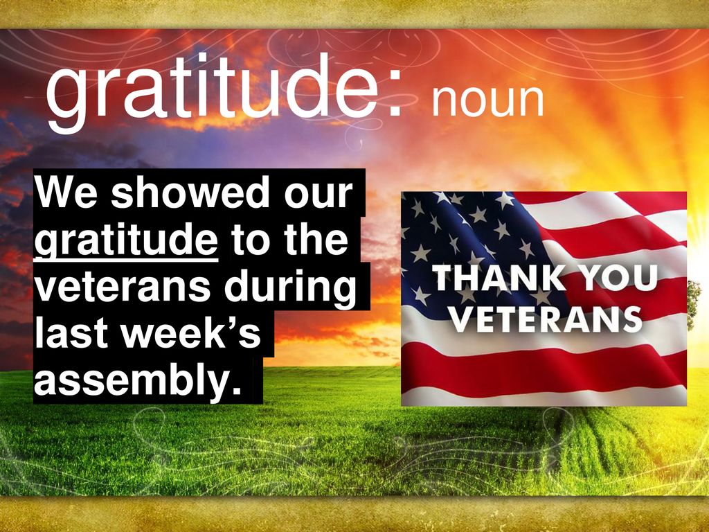 What Do You Think The Word Gratitude Means Ppt Download