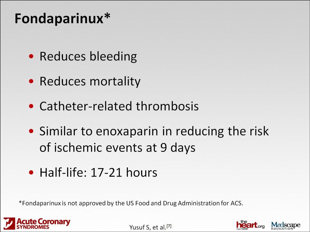 A Unified Approach to Anticoagulant Therapy in ACS: What's Missing ...