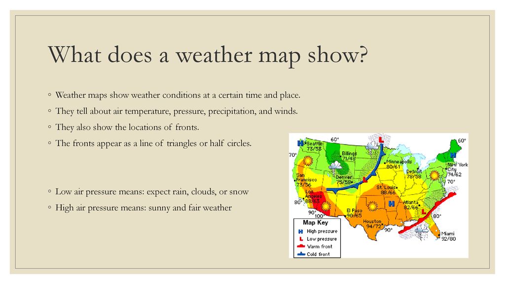 CH. 5 Lesson 2 EQ: How can I use a weather map, identify fronts ...