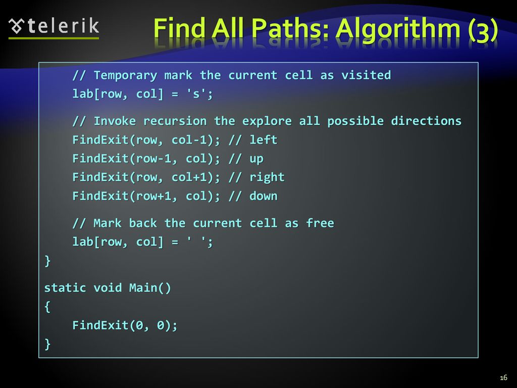 Find All Paths: Algorithm (3)