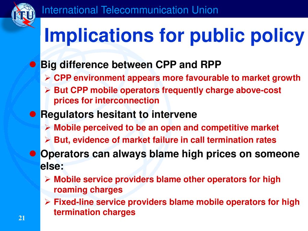 Economic aspects of fixed-to-mobile interconnection - ppt download