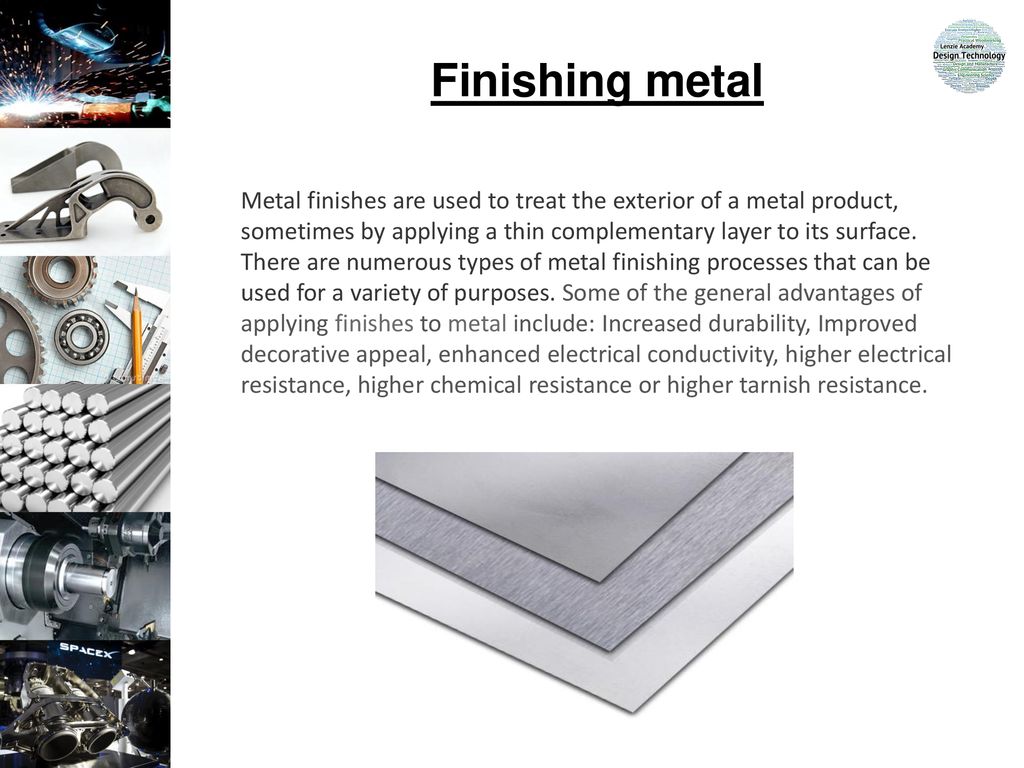 types of metal finishes