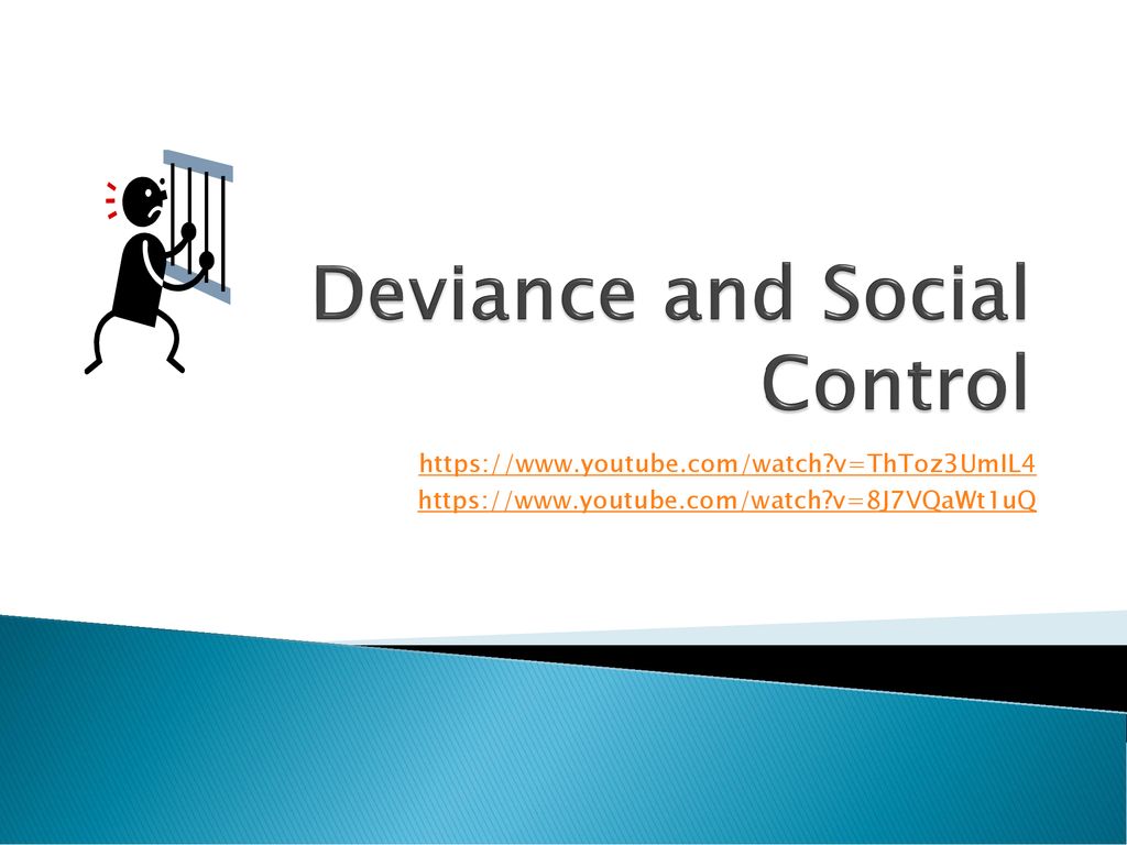 Control social. Deviance. Property Deviance. Deviance is directly related to social order.